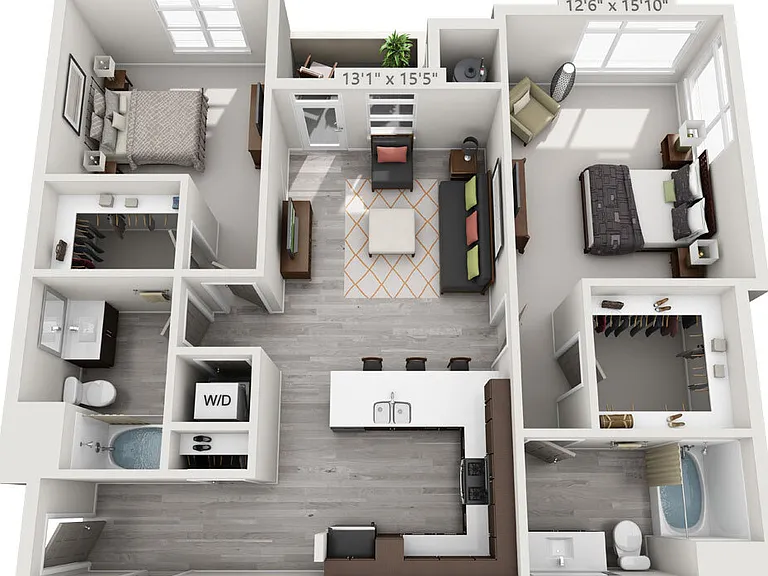Amber floor plan Solana Olde Town Station