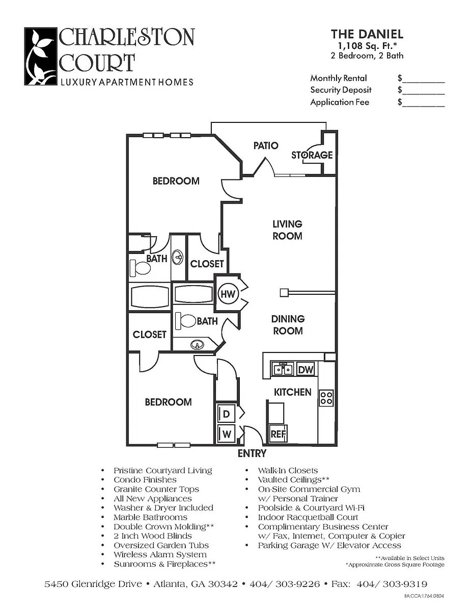 Floor plan 2A - The Daniel
