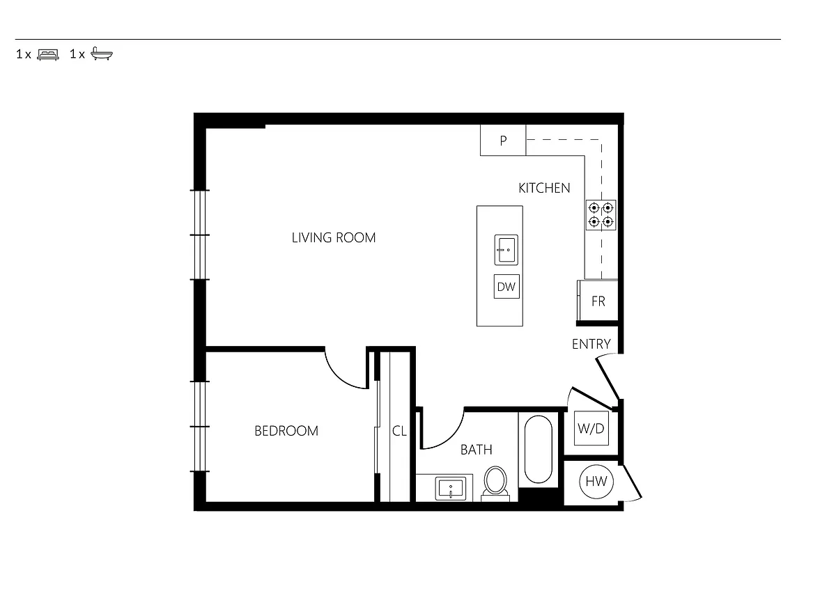 Floor plan 1C2