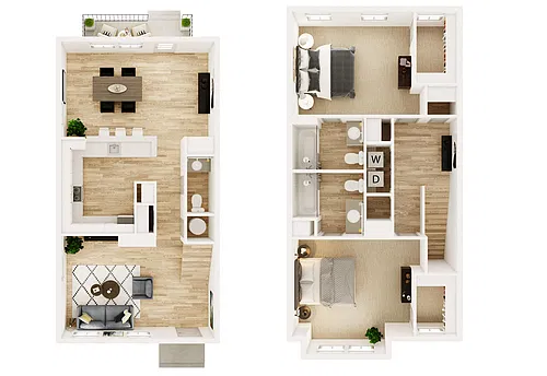 Floor plan The Pingree Townhome