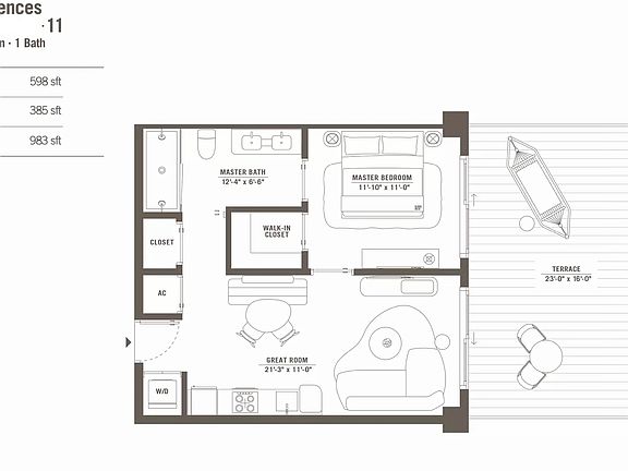 3rd image of 90 NE 32nd St #611