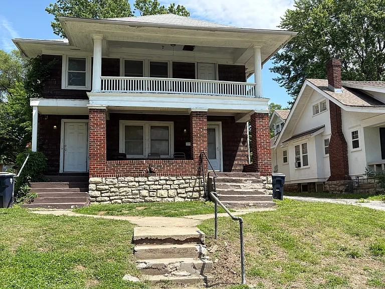 Unit on top floor of this duplex.