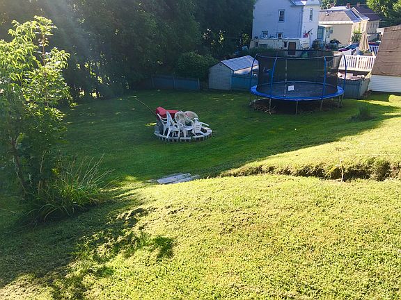 back yard-lower level