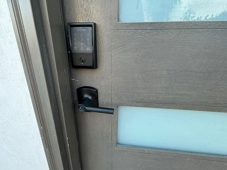 Smart lock for entrance.
