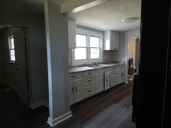 kitchen from small seating area