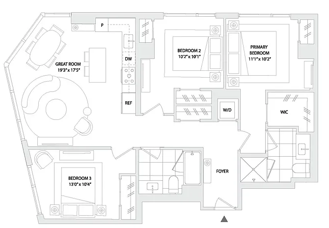 Floor plan 3 BED C3