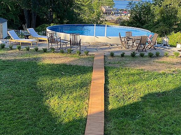 Ocean view salt water pool