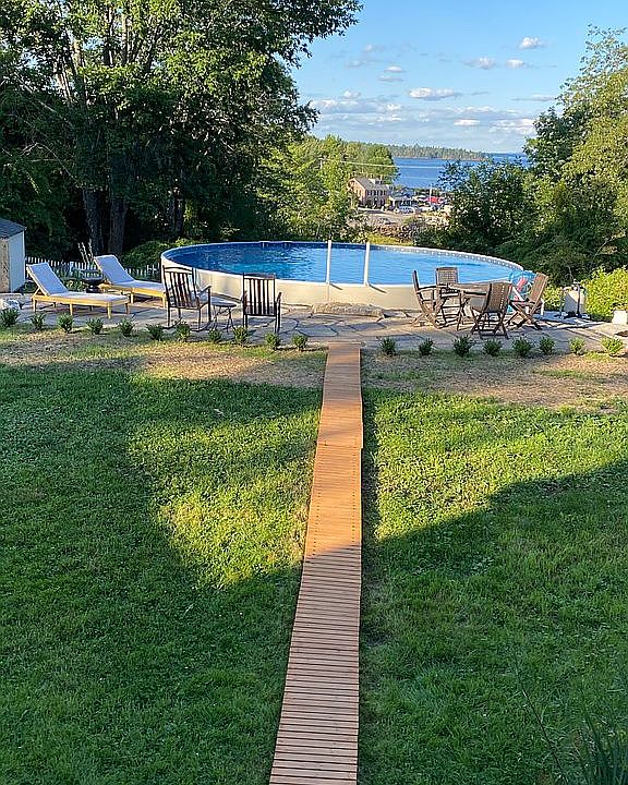 Ocean view salt water pool