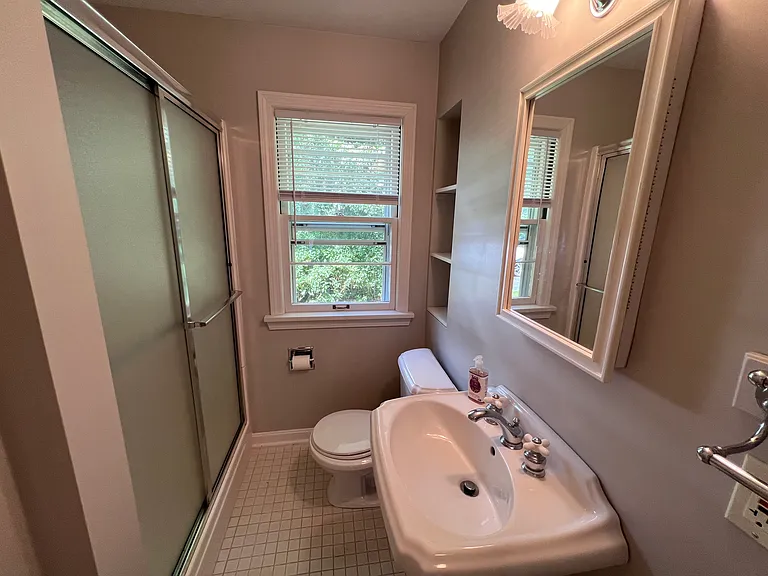 First floor full bath.