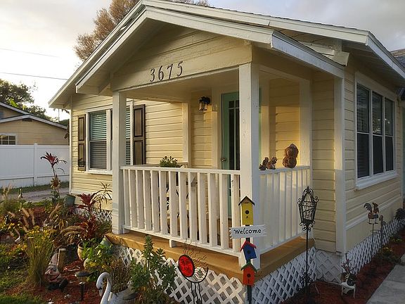 Front porch off bedroom