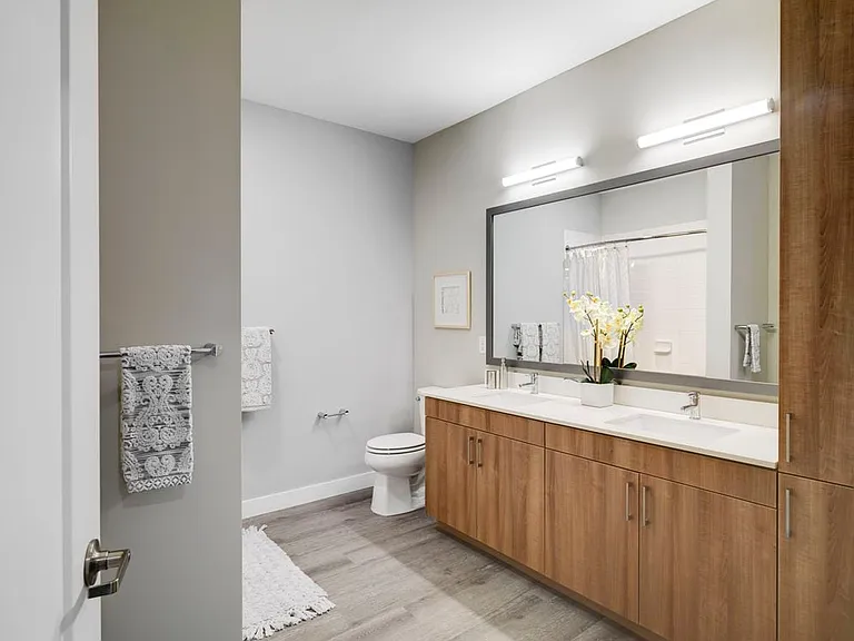 Spacious Bathrooms with Modern Finishes