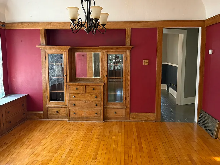 build in cabinets with leaded glass