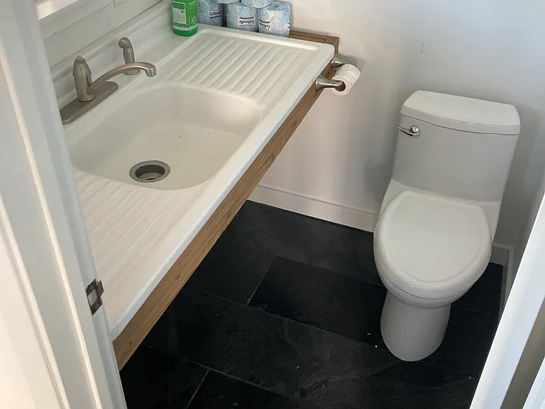 The mudroom bath
