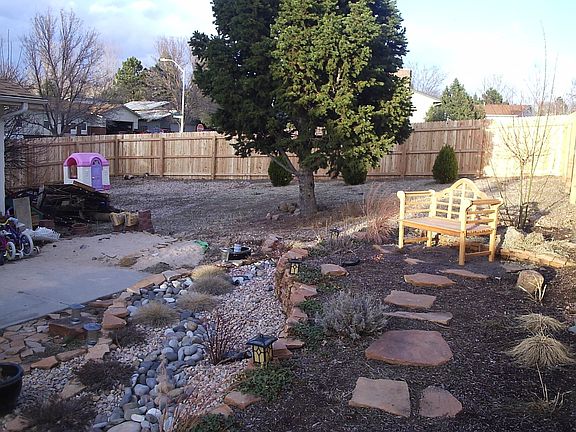 After new fence enlarging the yard