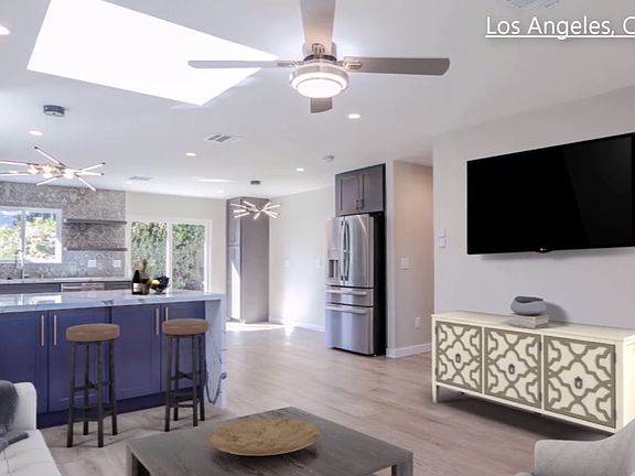 living room and kitchen