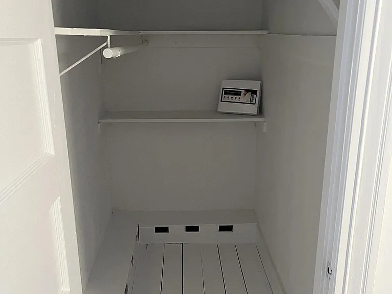 Bedroom closet is HUGE and fresh.