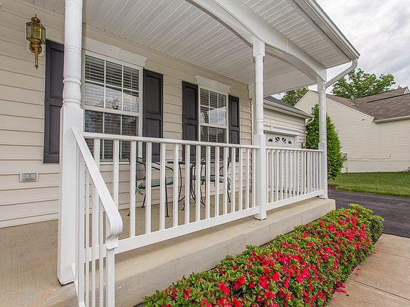 Spacious front porch