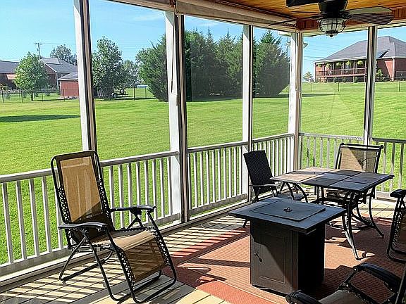 Back porch from door