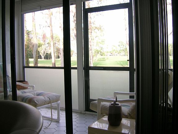 Patio to golf course view