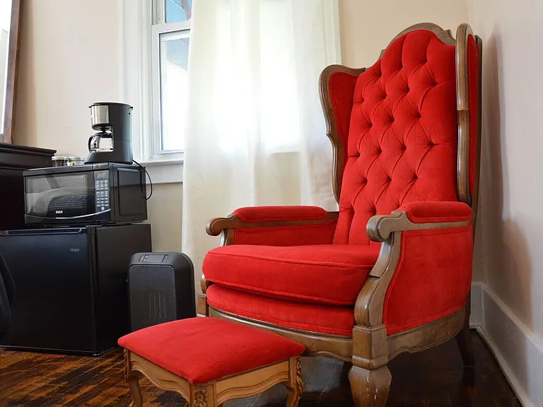 Reading Nook with Accent Chair _ Great for Remote Work or Relaxation