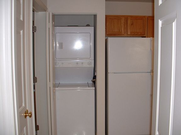 Full Size Washer & Dryer in Kitchen.