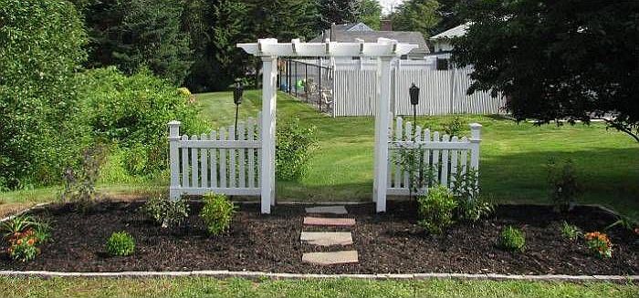 Garden area in 1 acre yrd
