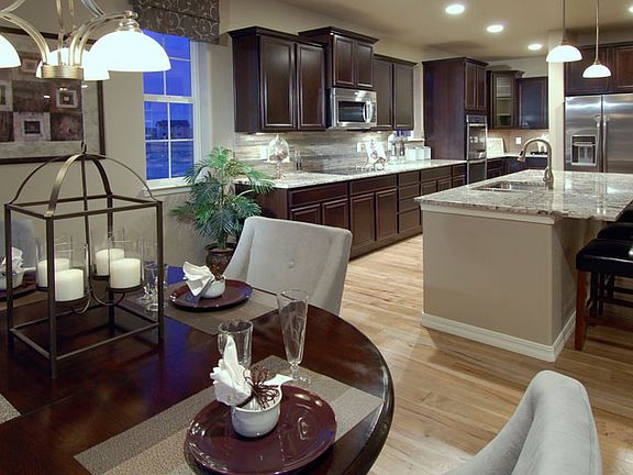 Dining room and kitchen
