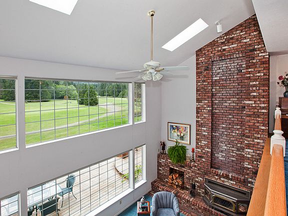 2 Story Red Brick Fireplace