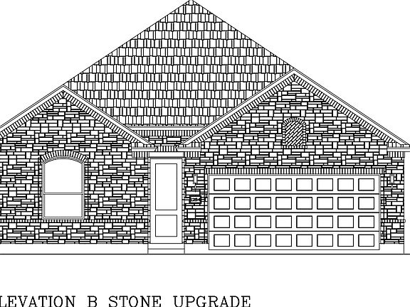 Elevation B with Stone Upgrade