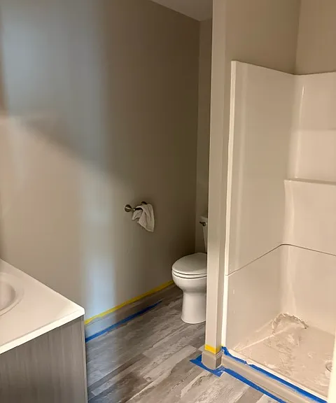 Bathroom as it sits unfinished