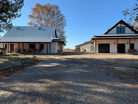 House, garage/workshop, barn