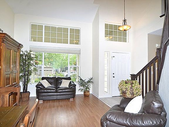 High ceiling in living room 