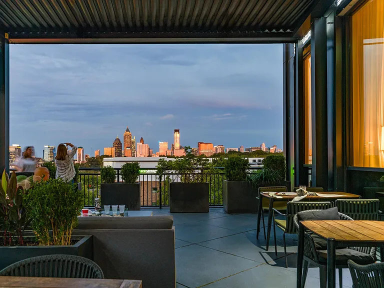 Enjoy striking skyline views at Westside Provisions District, just minutes from Modera Westside Trail_an elevated setting for unforgettable Atlanta evenings.