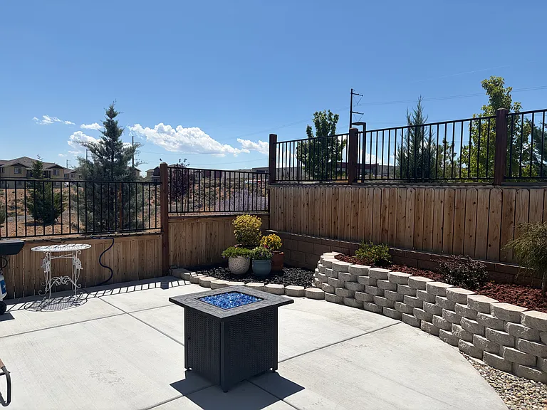 Backyard patio