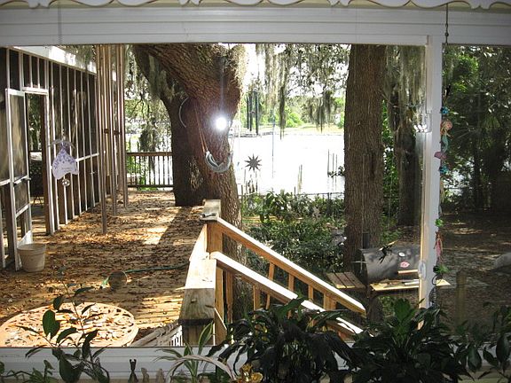 back yard large screen porch