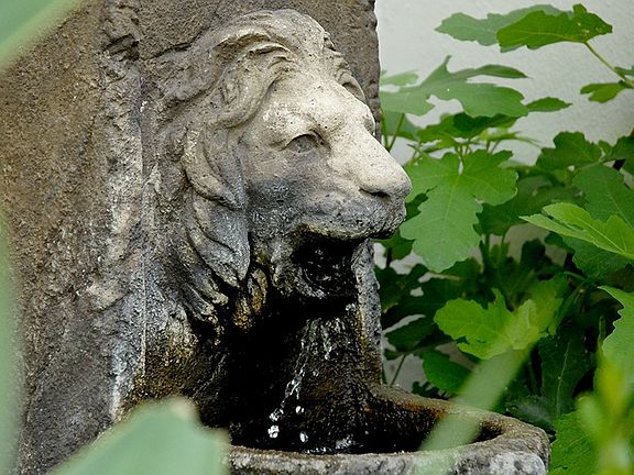 Fountain Outside the Front Door