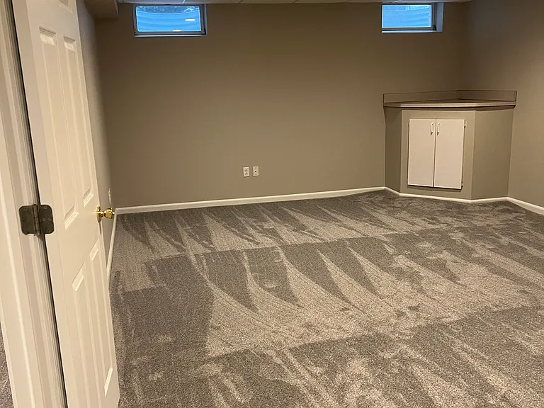 Basement finished bonus room.