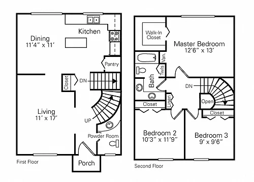 Floor plan 3 Bedroom