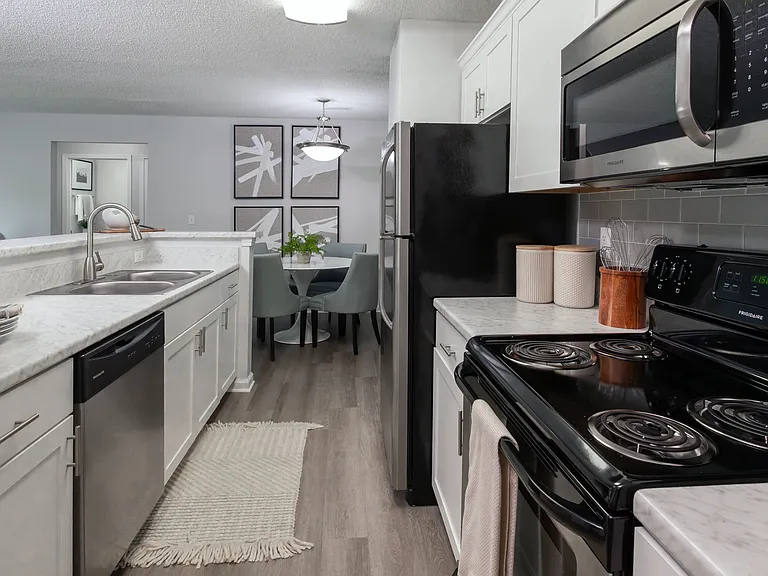 Discover the timeless charm of our upgraded kitchens, with sleek, modern design in every corner.
