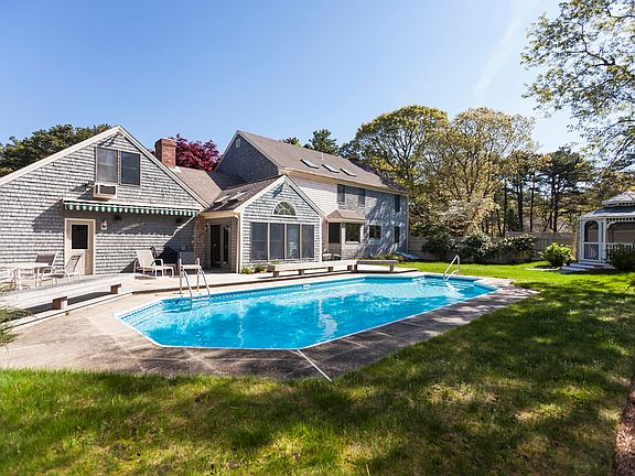 Private back yard with pool