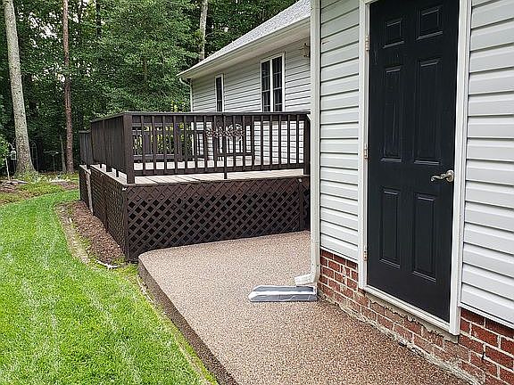 Attached utility shed