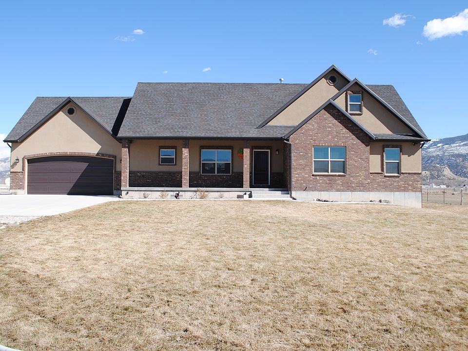Front of home and garage