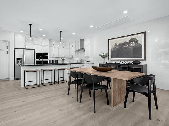 Open cafe and kitchen area