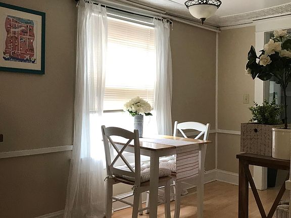 Dining with tin ceilings- new floors now