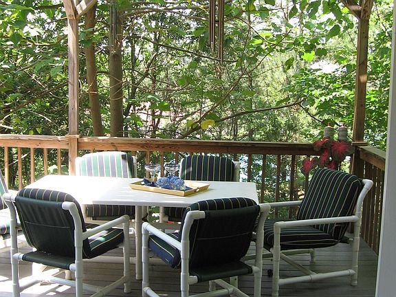 Large deck with lakeview