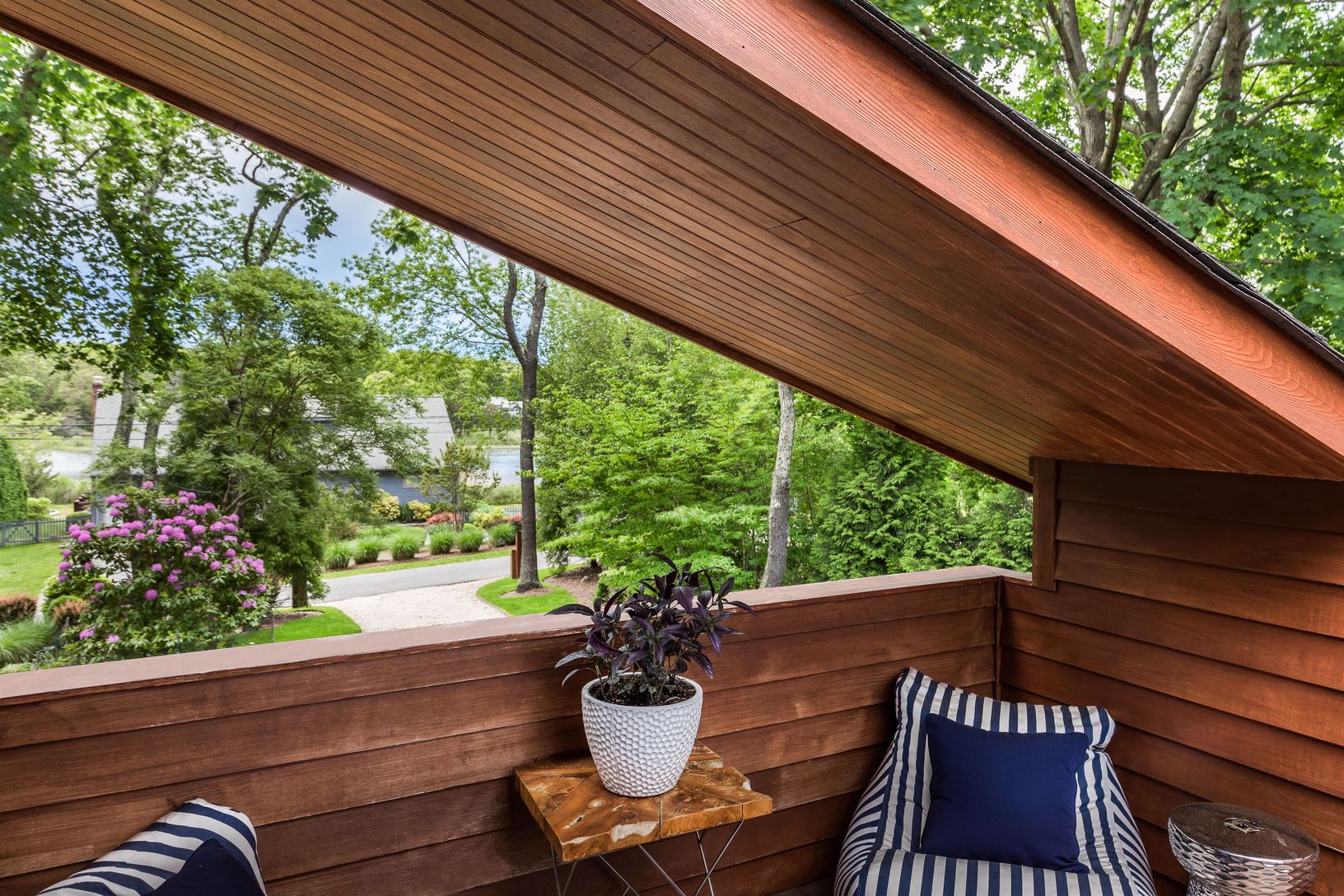  Deck off Upstairs Master Bedroom with Pond Views