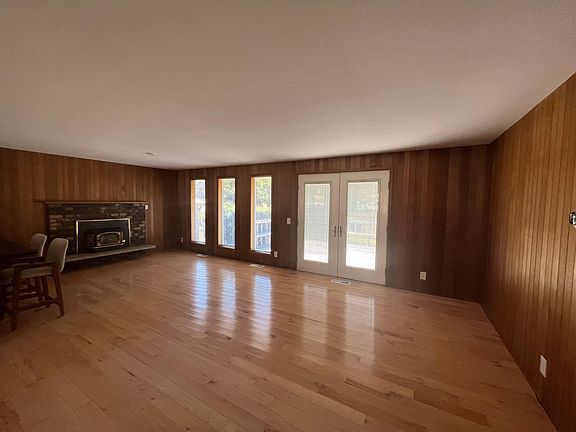Kitchen/Living Area. French Doors to back-yard deck