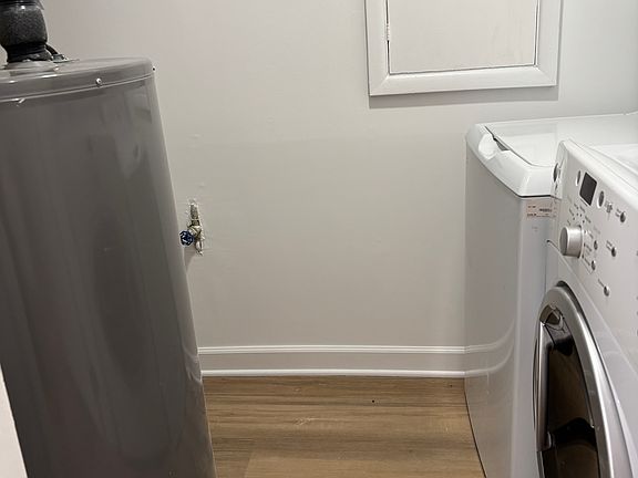 Iin-house washer and dryer.