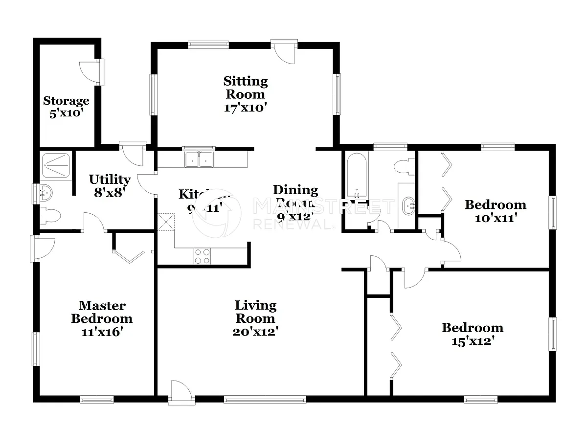 Floor Plan - 723 E Grove Pl