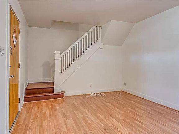 Living room upon entrance to home